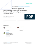 Reactive-Proactive Agression Questionnaire