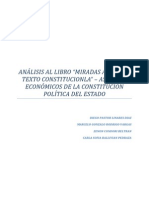 Analisis Del Libro Miradas Al Nuevo Texto Constitucional