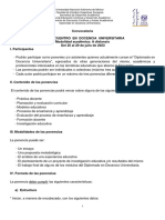 CONVOCATORIA XXIII Encuentro en Docencia Universitaria