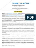 Código Procesal Laboral DECRETO LEY 2158 DE 1948