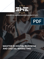 Mba in Digital Marketing and Digital Business