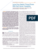 A Quasi-Z-Source Four-Switch Three-Phase Inverter With Null Vector Capability