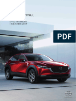 Mazda Range Price List: Effective From 1 OCTOBER 2019