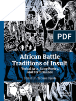 African Battle Traditions of Insult: Verbal Arts, Song-Poetry, and Performance