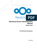 Nextcloud Server Administration Manual