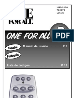 Manual One For All Urc 3130 - 41960963-URC3130-S