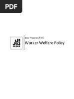 Aldar Workers Welfare Policy