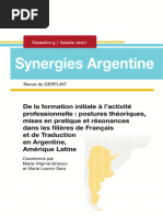 Synergies Argentine 2017