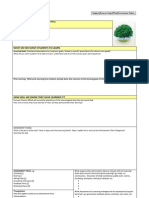 What Do We Want Students To Learn: Assessment Unit Planner