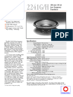 460 MM (18 In) Low Frequency Transducer: Professional Series