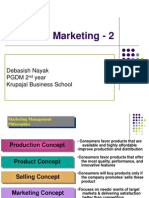 Marketing - 2: Debasish Nayak PGDM 2 Year Krupajal Business School