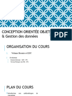 Notes de Cours de Conception Orientee Et Gestion Des Données