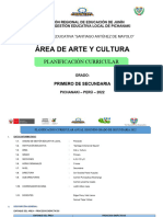 1ro - PLANIFICACION CURRICULAR DE ARTE Y CULTURA - 2022