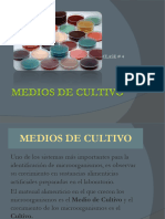 Clase 4 MEDIOS DE CULTIVO