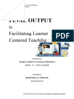 Facilitating Learner Centered Teaching