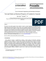 Test and Study On Electrical Property of Conductive Concrete