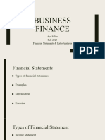 Financial Statements - Ratio Analysis