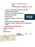 Semana de 05 Até 09 de Fevereiro de 2024