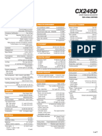 Excavator CX245DSR Specs