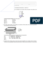 XV Atividade de Matemática