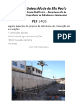 Alguns Aspectos Do Projeto de Estruturas de Contenção