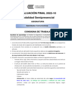 Consigna Evaluación Final