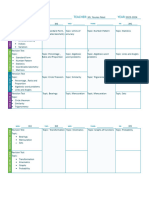 Revision Plan (Mathematics)