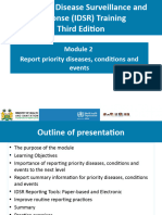 Module 2 Report Priority Diseases, Conditions and Events Aug11th 2020