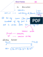 3D Short Notes