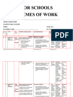 Grade 8 English Schemes of Work Term 1 Longhorn