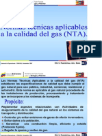 Normas Técnicas Aplicables A La Calidad Del Gas (NTA)