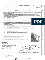 Devoir de Synthèse N°2 - Sciences Physiques - 2ème Informatique (2019-2020) MR Sdiri Anis