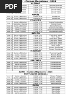 Horarios AENS 2024