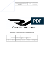 Procedimiento de Trabajo Seguro Uso de Herramientas Electras