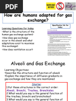 Alveolar Gas Exchange