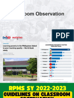 Classroom Observation and LAC - PLC