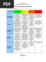 Mi Banco de Rúbricas para Evaluar ACTIVIDADES EN CLASE