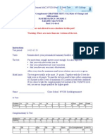 Suggested Solutions Complement Chapter Test: CH 2 Rate of Change and Differentials Mathematics Course C Fall 2009: Macnvc08 Part I: G-Level