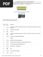 Mercedes OBD II Diagnostic Connector Pinout Diagram @