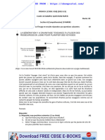 Cbse Class 10 Sample Paper 2022 23 French