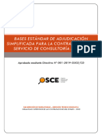 Bases Estándar de Adjudicación Simplificada para La Contratación Del Servicio de Consultoría de Obra