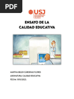 ENSAYO: La Calidad Educativa