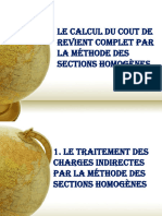 Chapitre 4 - Le Calcul Du Cout de Revient Complet Par La Méthode Des Sections Homogènes