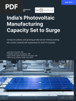 Photovoltaic Manufacturing Capacity - April 2023