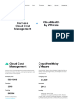 Harness CloudHealth by VMware Vs Harness DevOps Tools Comparison