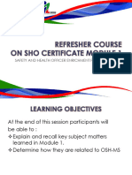 01-Refresher SHO Module 1