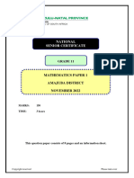 11 Maths P1 Nov 2022 Amajuba