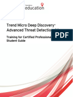 Deep Discovery 4.1 Advanced Threat Detection Certified Professional - Student Guide