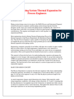 Basics of Piping System Thermal Expansion For Process Eng