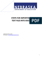 Steps For Importing Text Files Into Excel: Updated November 24, 2020 NDE Helpdesk